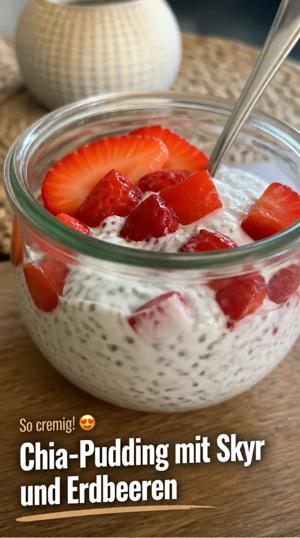 Chia-Pudding mit Skyr und Erdbeeren: Ein Wunderbares Ultimatives Rezept