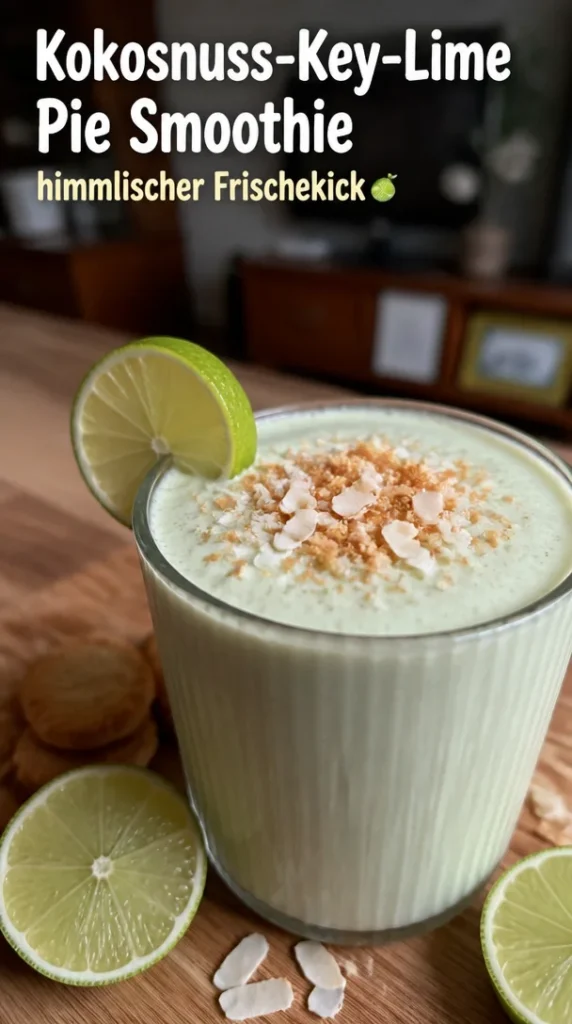 Cremiger Kokosnuss-Key-Lime-Pie Smoothie für einen erfrischenden Genuss