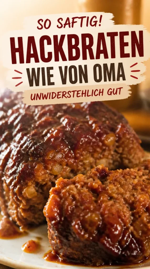 Unwiderstehliches Hackbraten-Rezept auf einem Teller angerichtet
