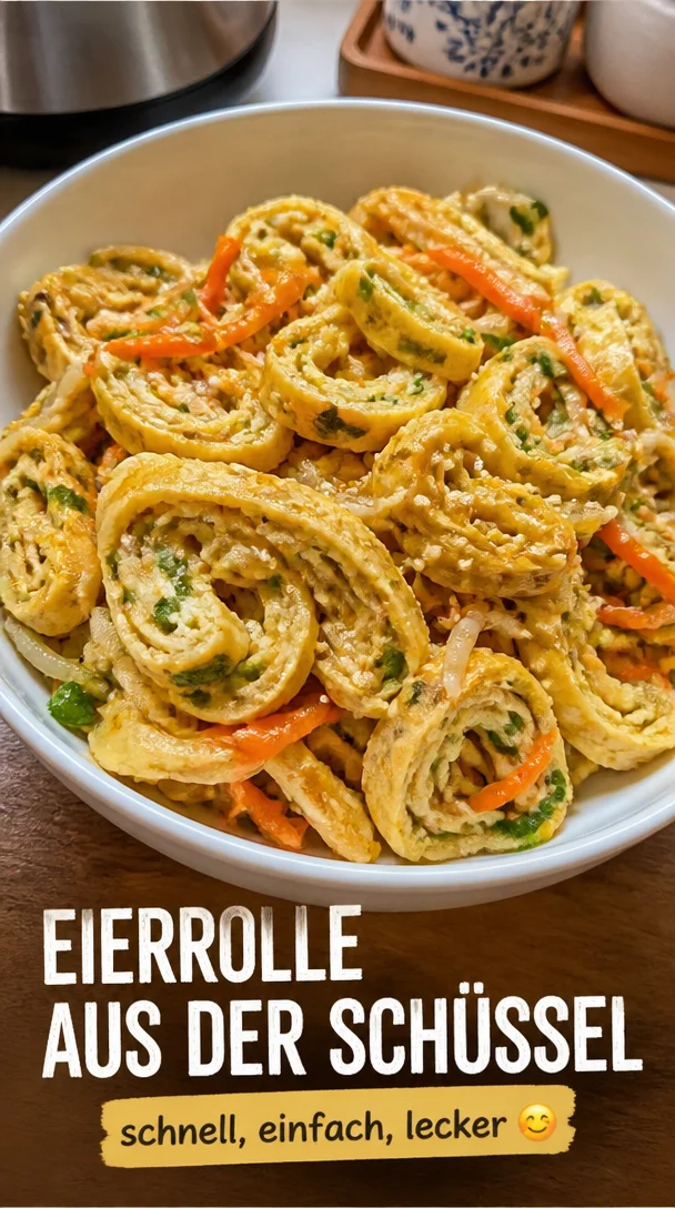 Eierrolle in einer Sch&uuml;ssel &ndash; Schnell, einfach, lecker