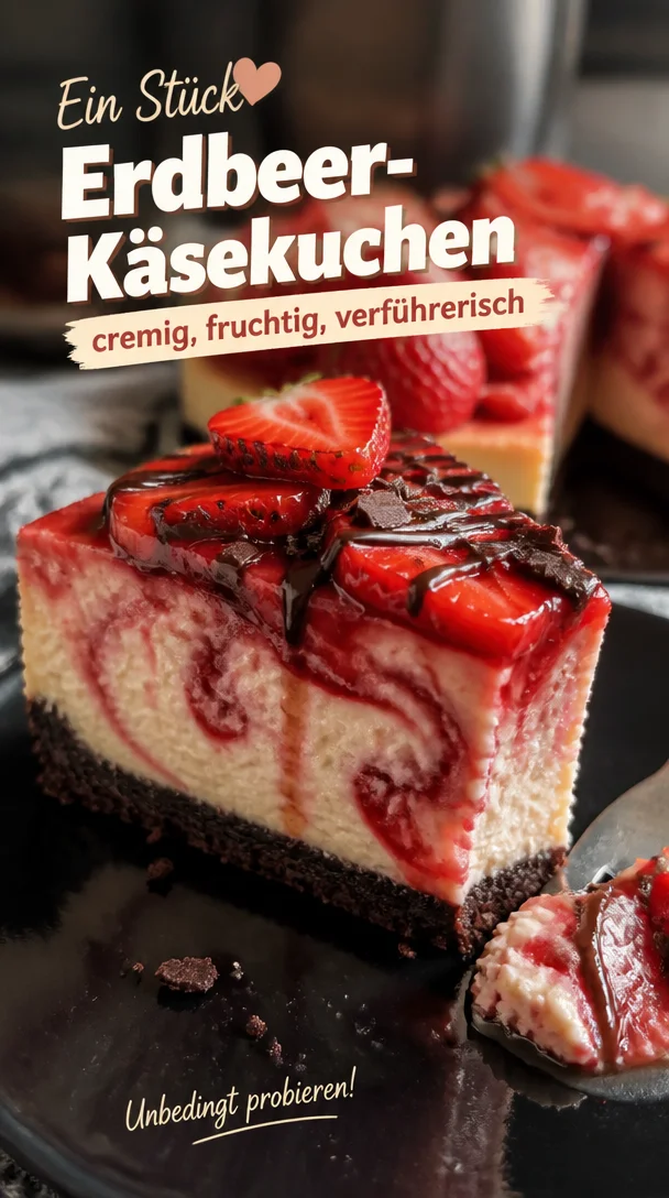 Erdbeer-K&auml;sekuchen: cremig, fruchtig - unwiderstehlich