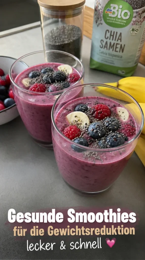 Gesunde Smoothies für Gewichtsreduktion, schnell zubereitet und lecker