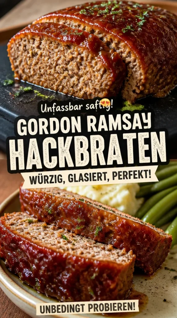 Gordon Ramsay Hackbraten: saftiges, würziges Rezept mit Glasur.