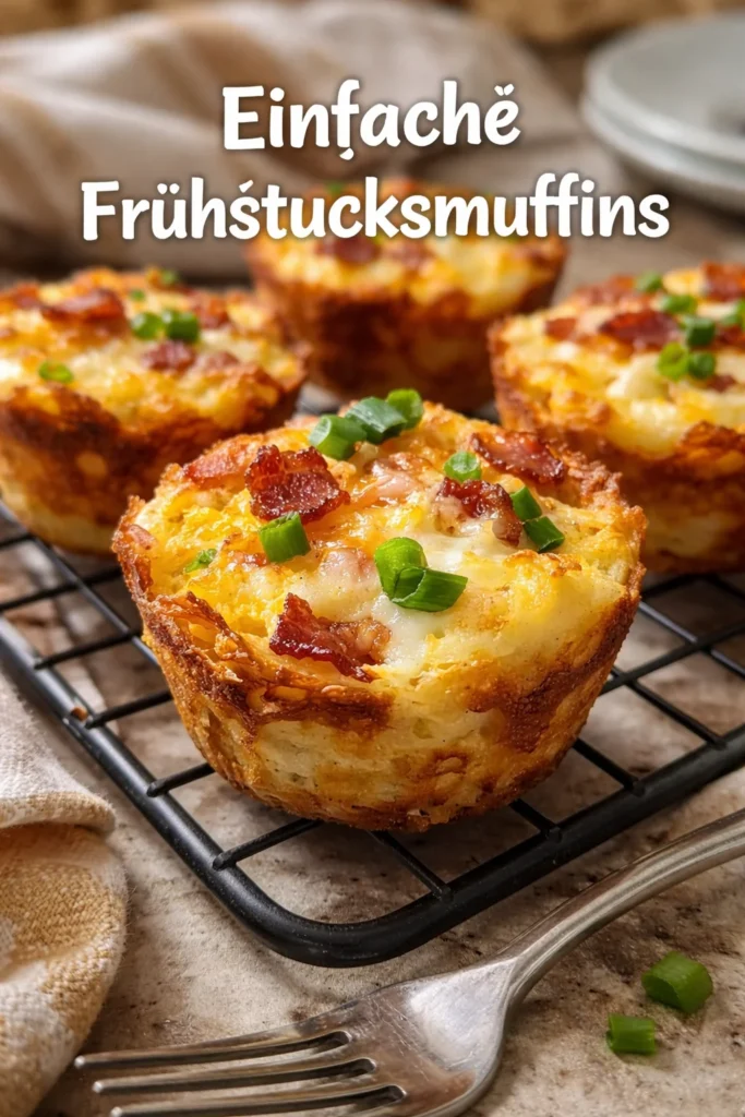Herzhafte Frühstücksmuffins aus dem Ofen, ideal für ein schnelles Frühstück