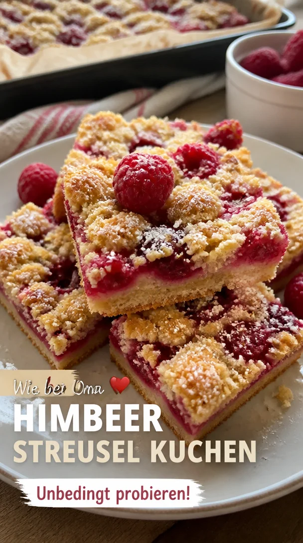 Himbeer-Streusel-Kuchen vom Blech