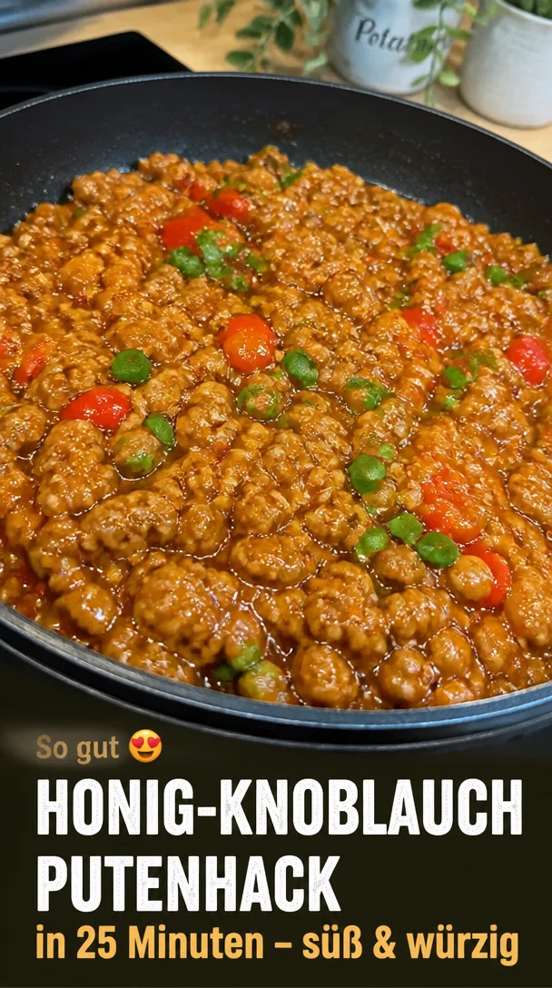 Honig-Knoblauch Putenhack Rezept in 25 Minuten &ndash; s&uuml;&szlig; & w&uuml;rzig