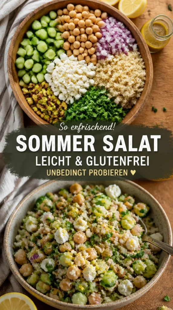 Jennifer Aniston Salad – Frischer und glutenfreier Salat mit gesunden Zutaten.