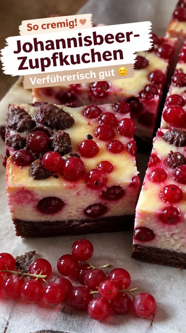 Johannisbeer-K&auml;sekuchen im russischen Zupfkuchen &ndash; verf&uuml;hrerisch
