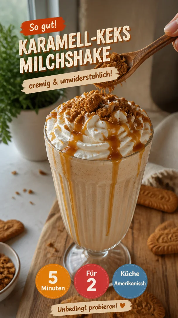 Karamellisierte Keks-Milchshake: unwiderstehlich cremig