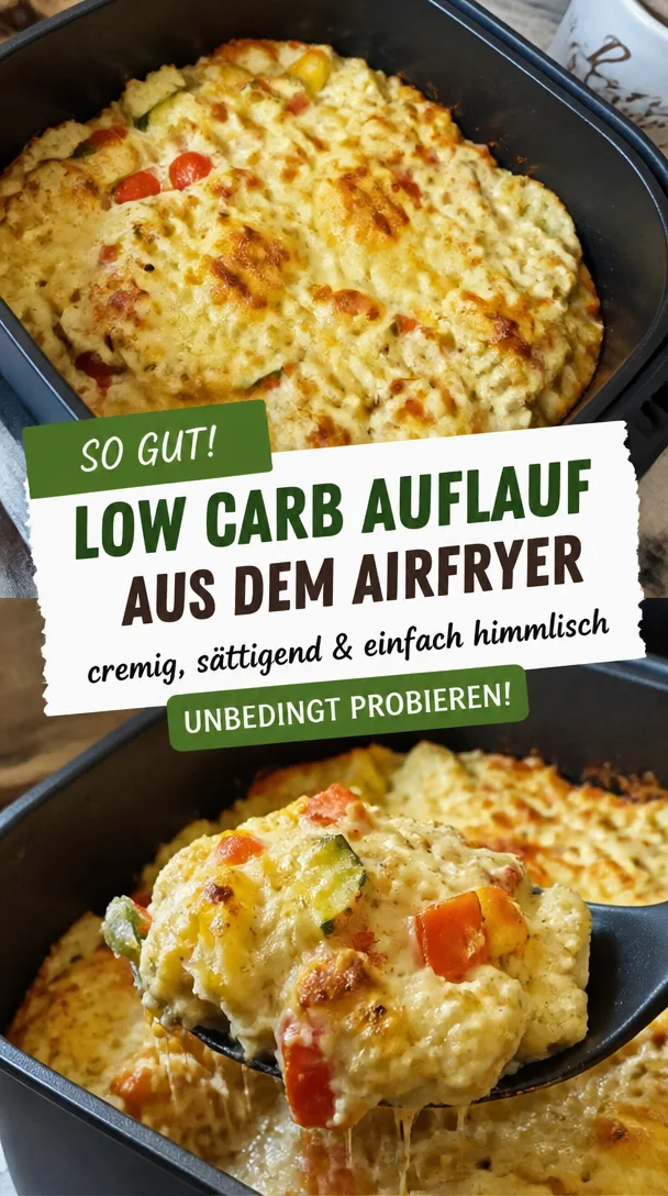 Low Carb Auflauf im Airfryer &ndash; schnell, lecker und s&auml;ttigend
