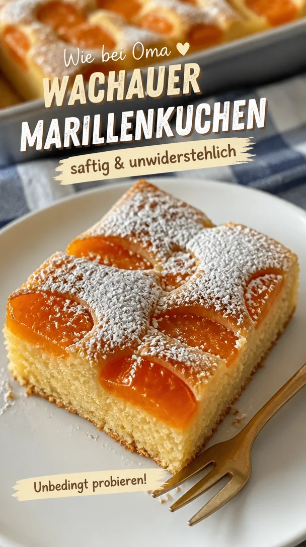 Omas Wachauer Marillenkuchen vom Blech unwiderstehlich saftig