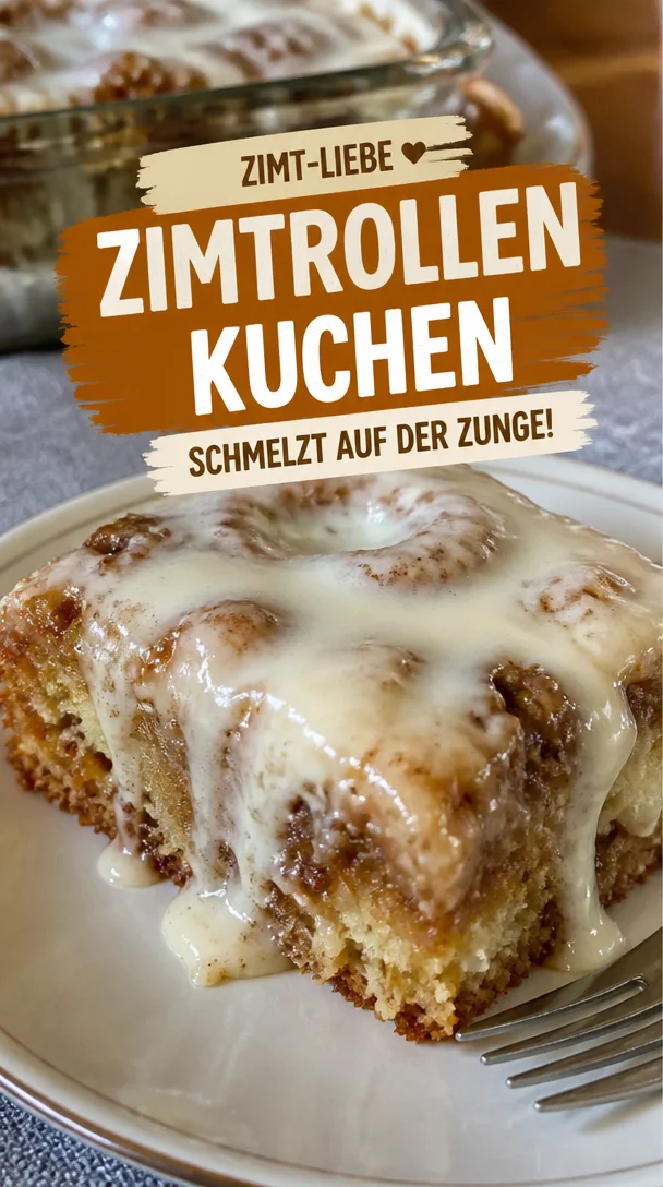 Ooey Gooey Cinnamon Roll Cake