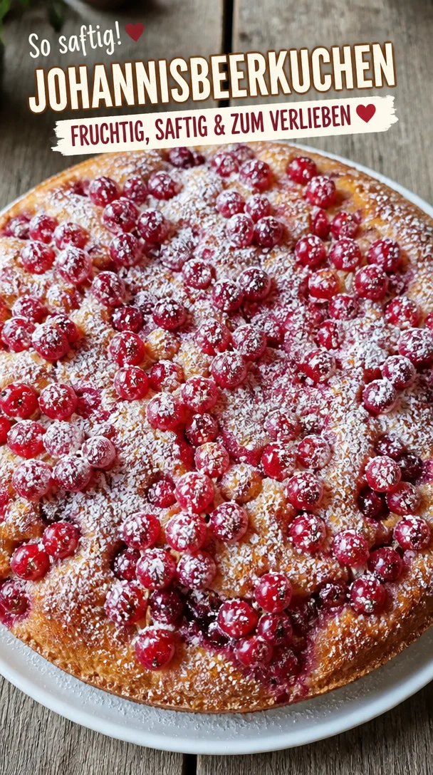 Schwedischer Johannisbeerkuchen: Fruchtig, saftig & unkompliziert