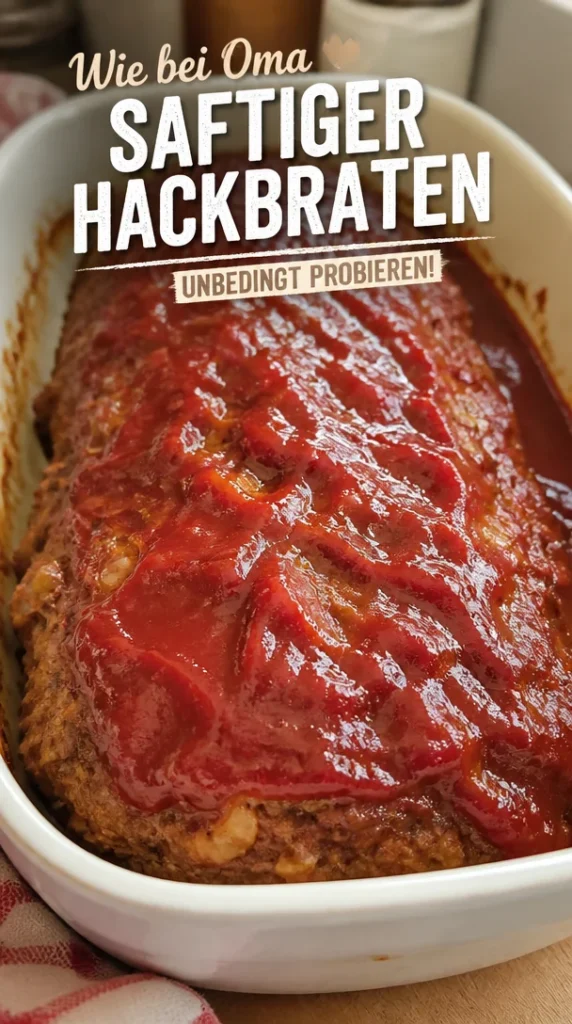 Leckeres Hackbraten-Rezept auf einem Teller serviert