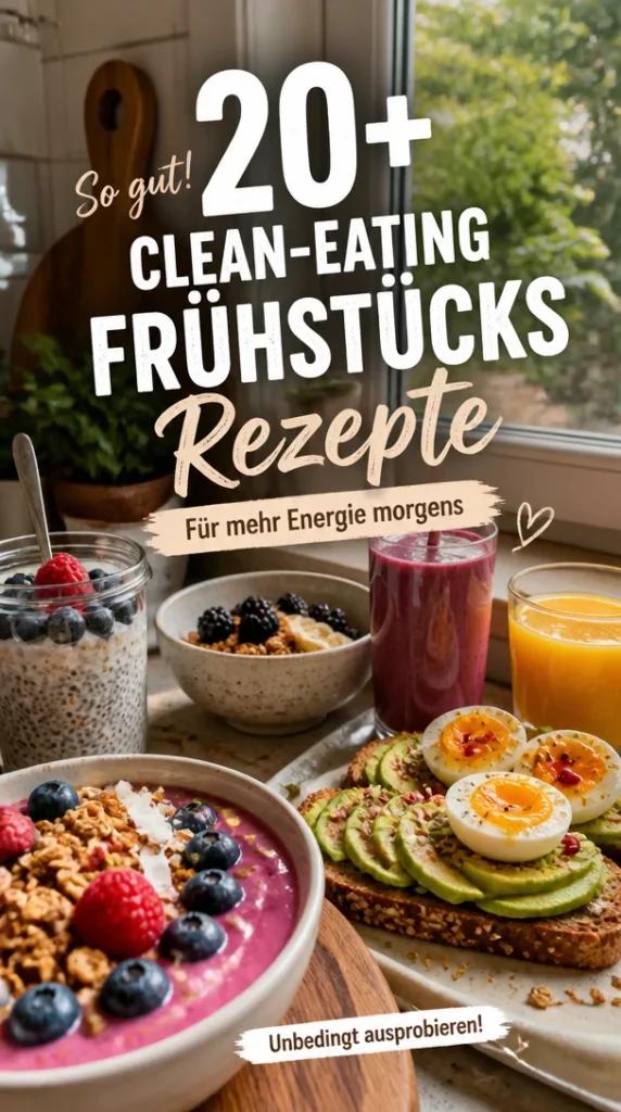 Energiegeladene Clean-Eating Frühstücksrezepte für einen gesunden Morgen