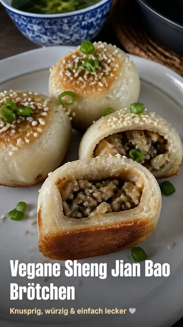Vegan Sheng Jian Bao Recipe | Vegetarian asian food recipes, Vegan inspired japanese food, Vegetarian bun