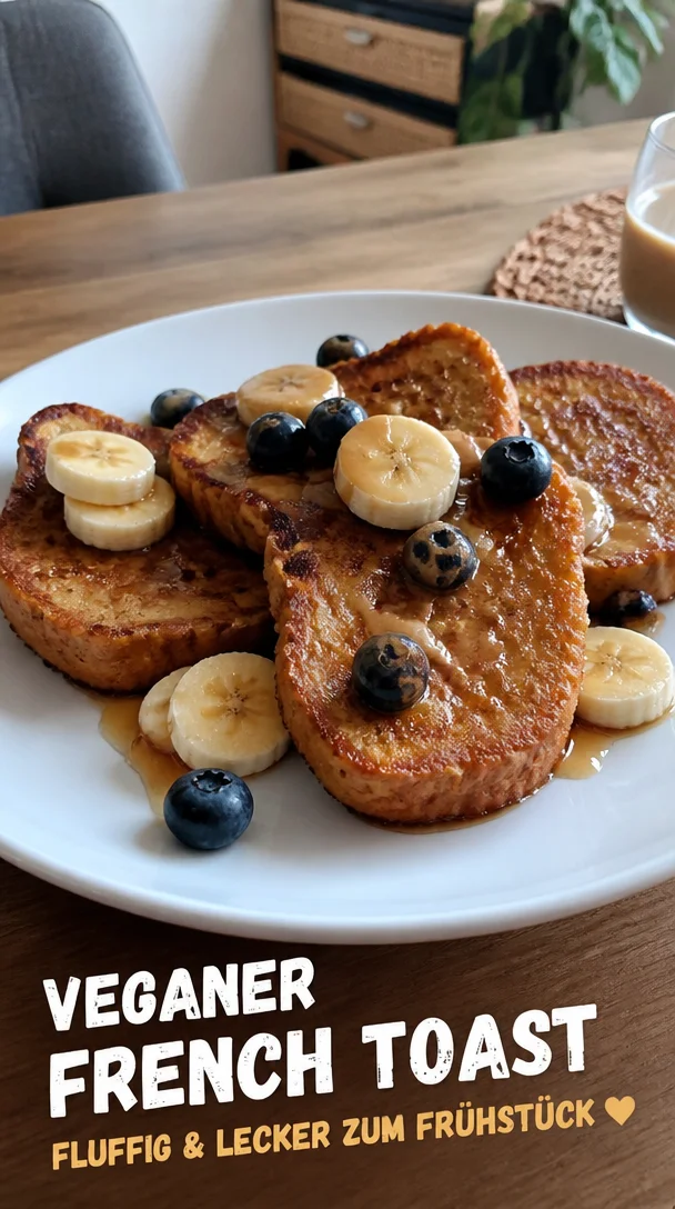 Veganer French Toast &ndash; unwiderstehlich fluffig zum Fr&uuml;hst&uuml;ck