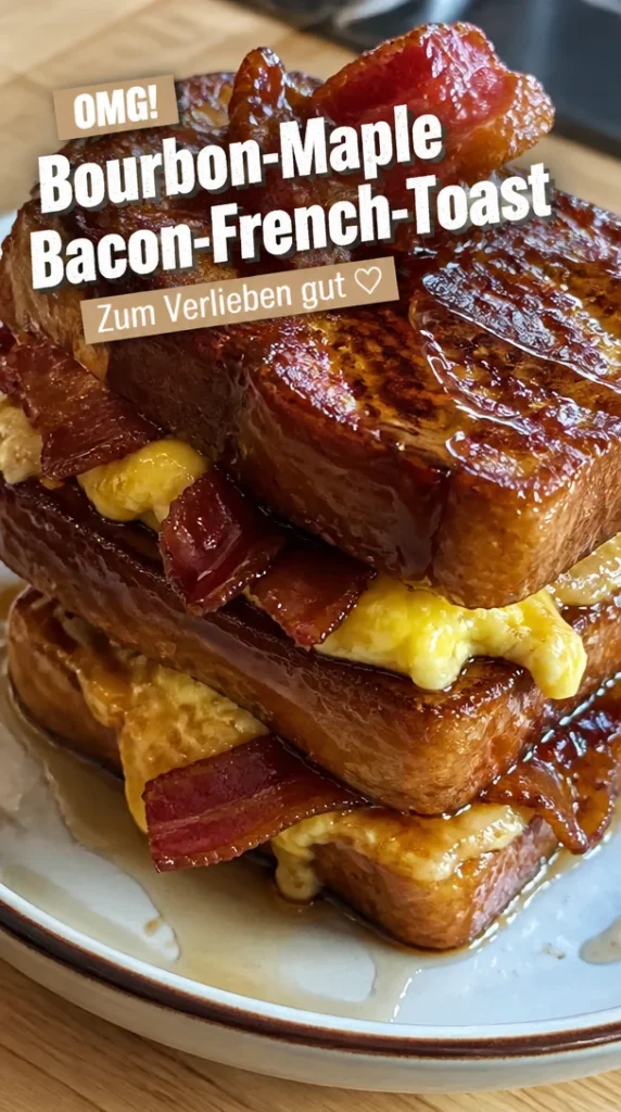 Bourbon-Maple-Bacon-French-Toast mit erlesenen Zutaten für ein köstliches Frühstück