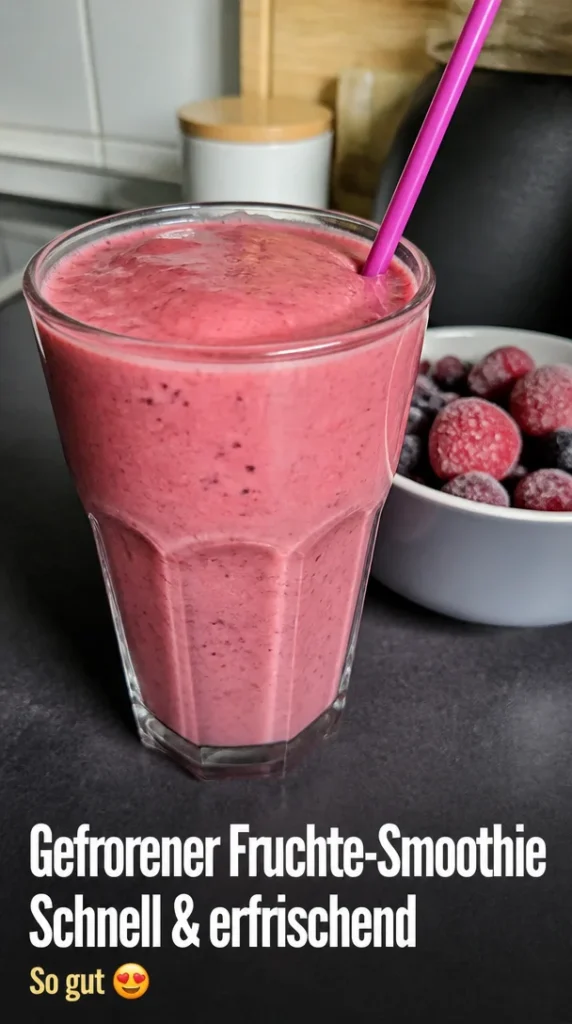 Erfrischender gefrorener Früchte-Smoothie mit frischen Zutaten