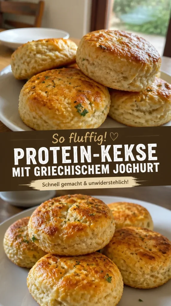 Zutaten für leckere Griechischer Joghurt Protein-Kekse auf einem Tisch
