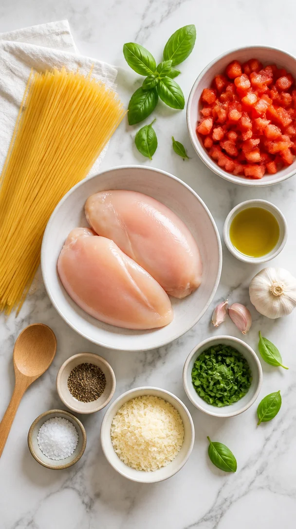 Bruschetta Hühnchen Pasta