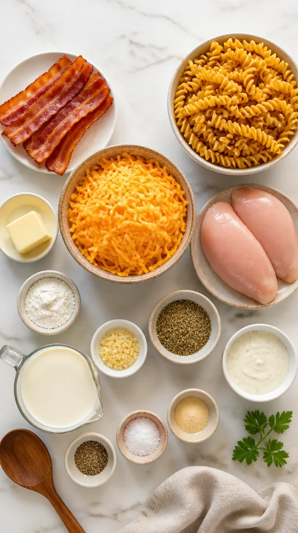 Chicken Bacon Ranch Pasta