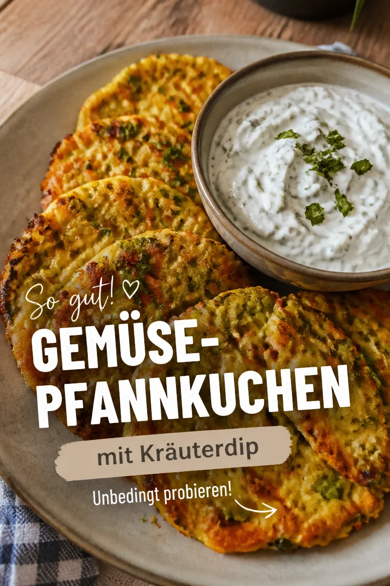 Endlich Gem&uuml;sepfannkuchen &ndash; Mit Kr&auml;uterdip Geheimtipp