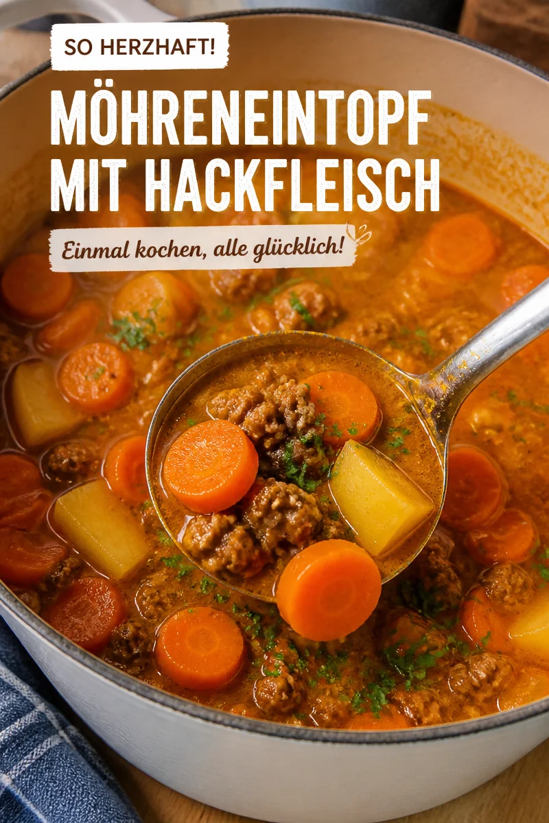 Endlich Perfekt M&ouml;hreneintopf &ndash; Mit Hackfleisch