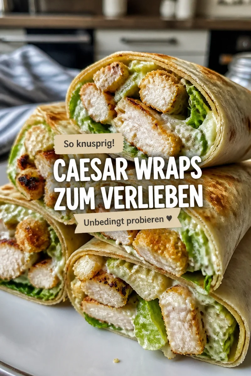 Endlich Perfekte Caesar Wraps &ndash; Knusprig Cremig