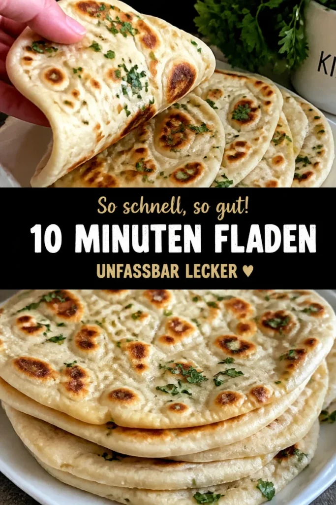 10 Minuten Fladen Rezept mit köstlichen Zutaten und einfacher Zubereitung
