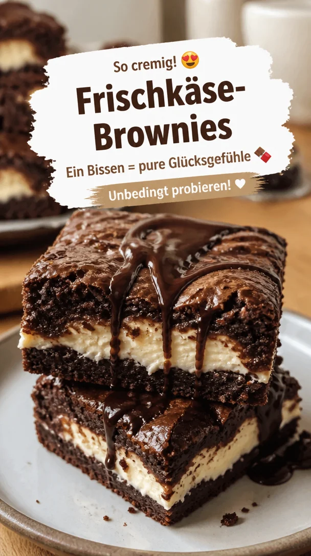 Frischk&auml;se-Brownies: Cremiges Rezept f&uuml;r puren Genuss