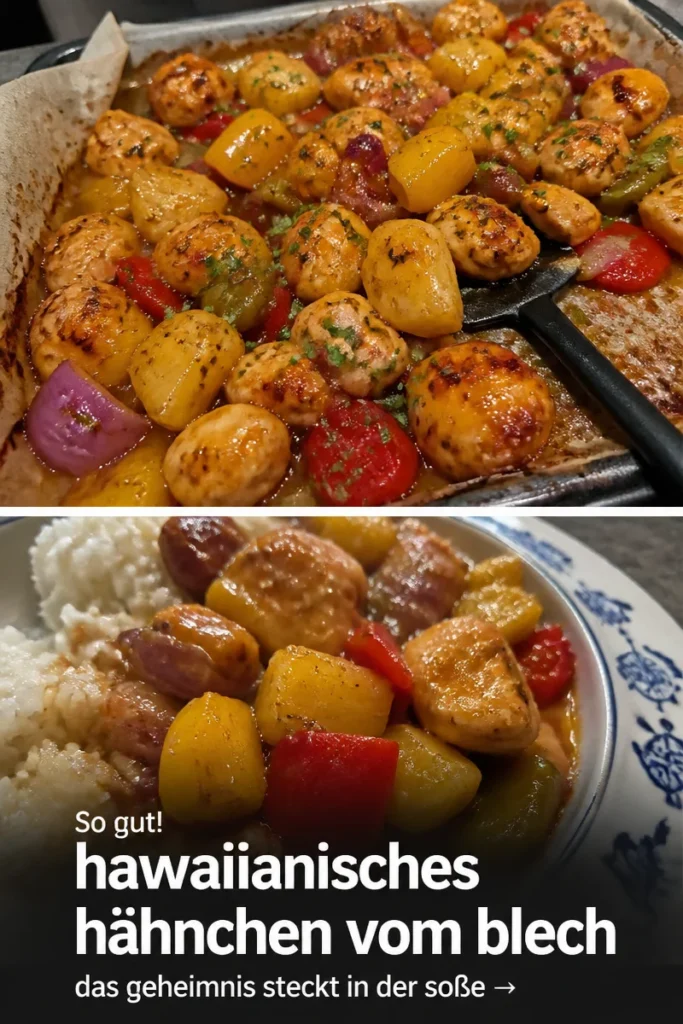Hawaiianisches Hähnchen vom Blech - ein köstliches Rezept für jeden Anlass