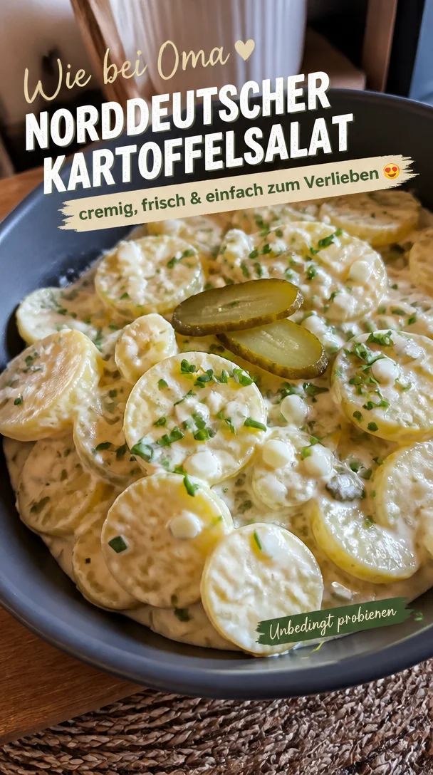 Leichter norddeutscher Kartoffelsalat - frisch, einfach, perfekt