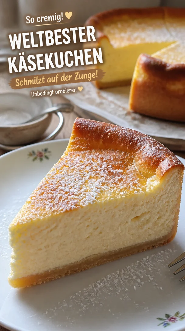 Weltbester cremiger K&auml;sekuchen - ganz einfaches Rezept
